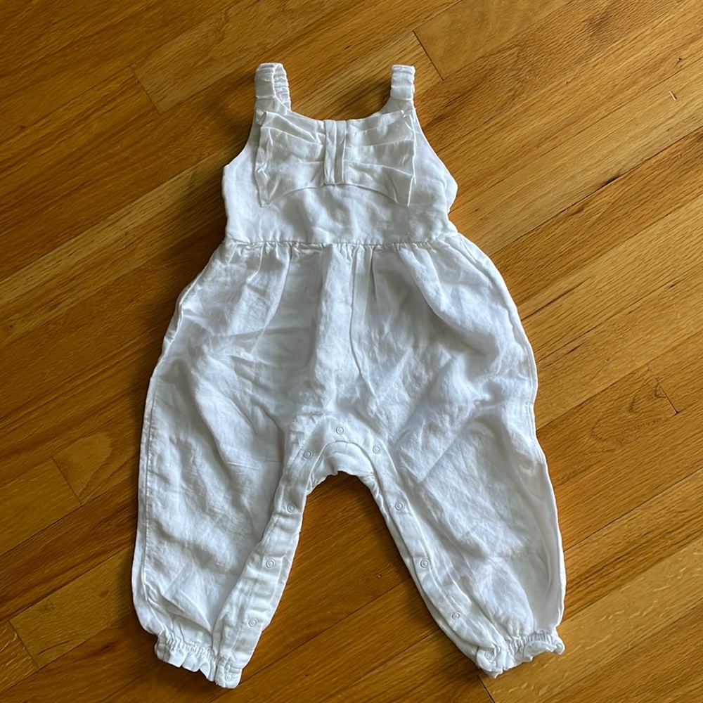 Habitual Girl White Linen Romper